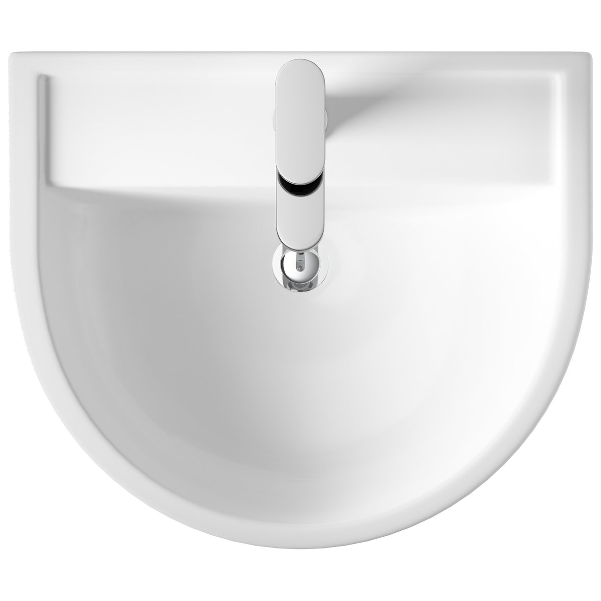 Luna 420Mm Basin & Pedestal - White