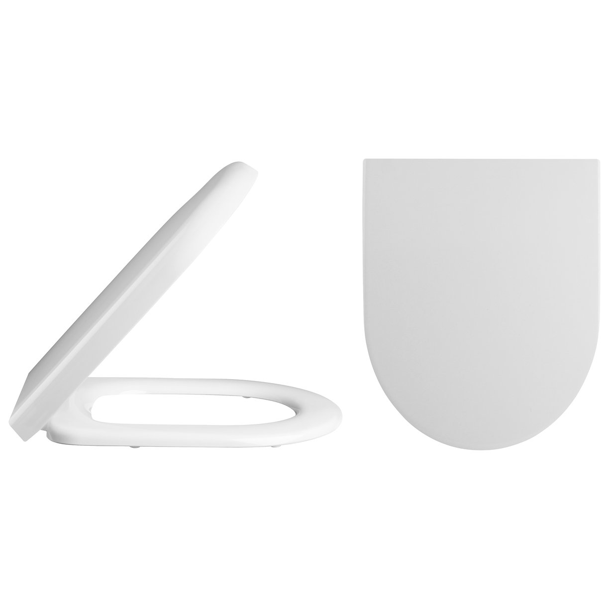 Luna Flush To Wall Wc And Seat - White