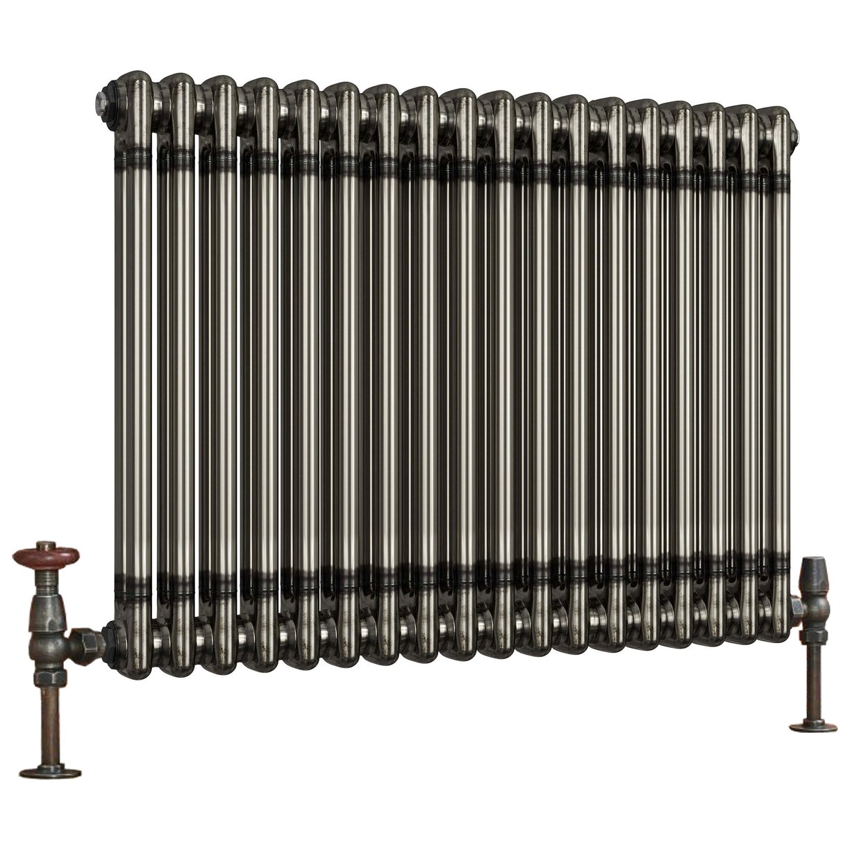 Column Designer Radiator 2 col 600 x 812mm 18 Sections Raw Metal