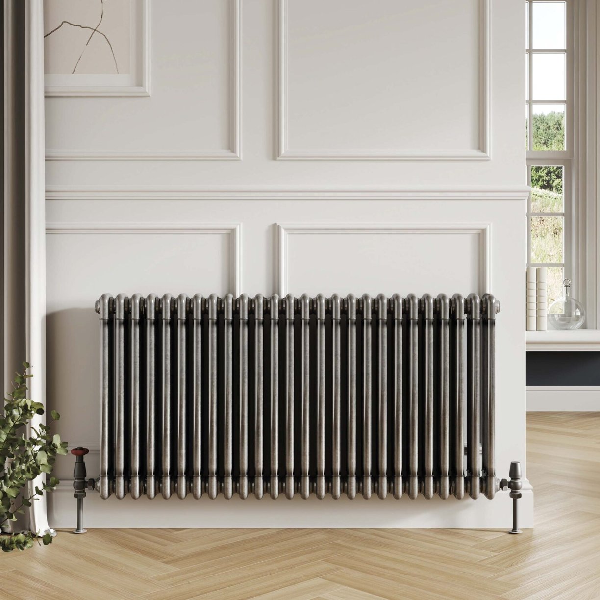 Column Designer Radiators 3 col 600 x 1177mm 26 Sections Raw Metal