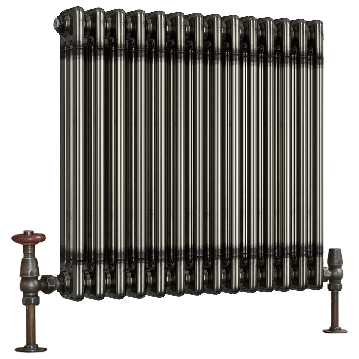 Column Designer Radiator 3 col 600 x 643mm 14 Sections Raw Metal