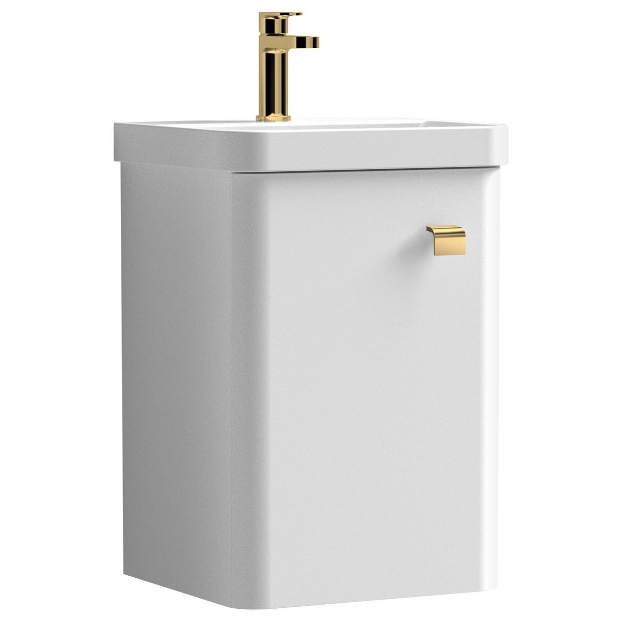 400mm Wall Hung 1-Door Vanity & Basin