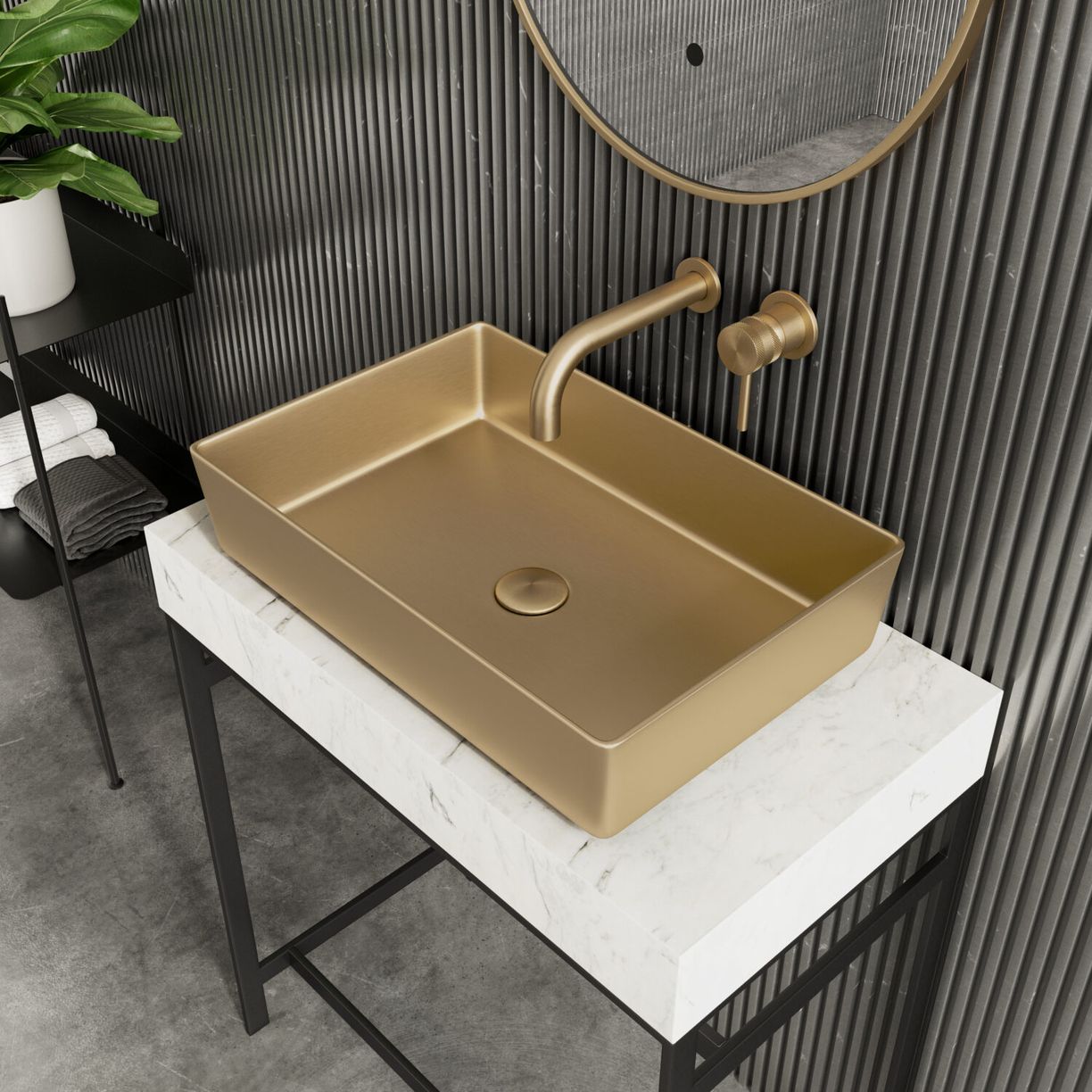 Core Basin Brushed Brass