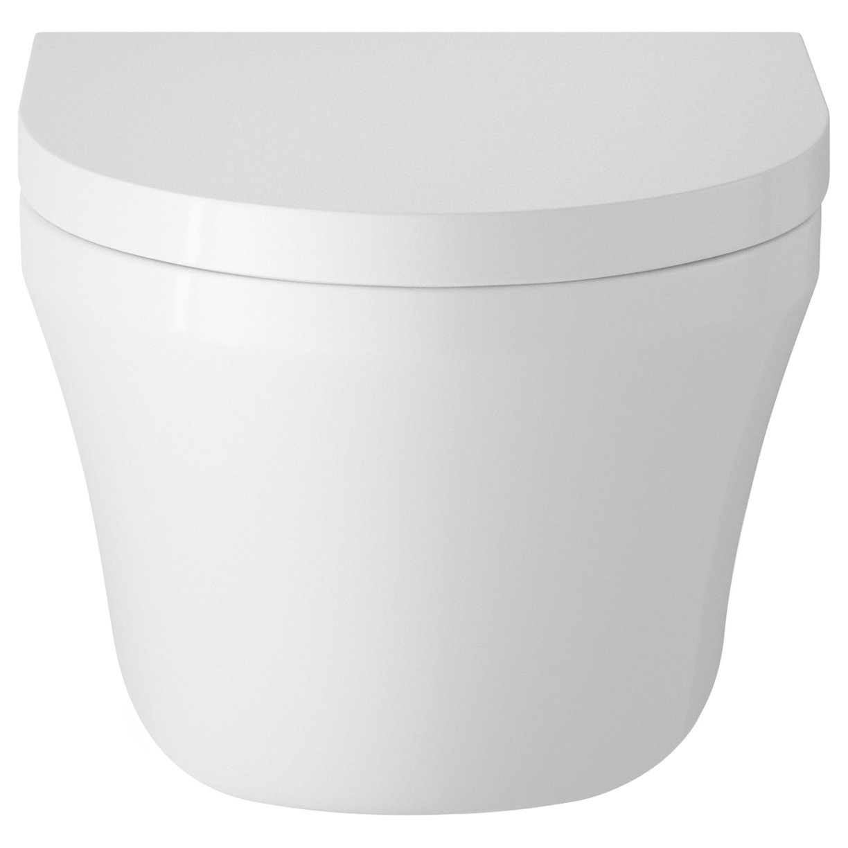 Luna Wall Hung Pan And Seat - White