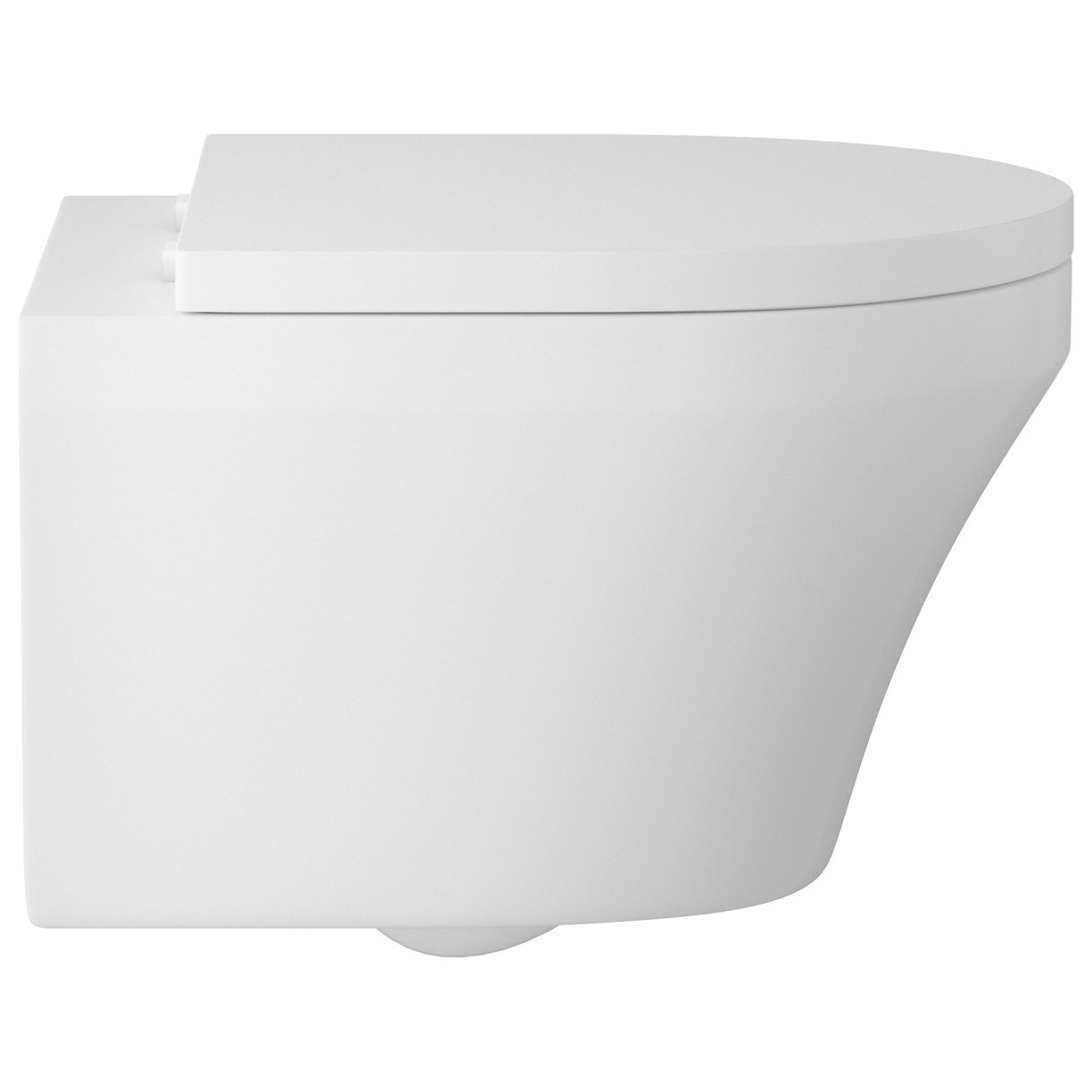 Luna Wall Hung Pan And Seat - White
