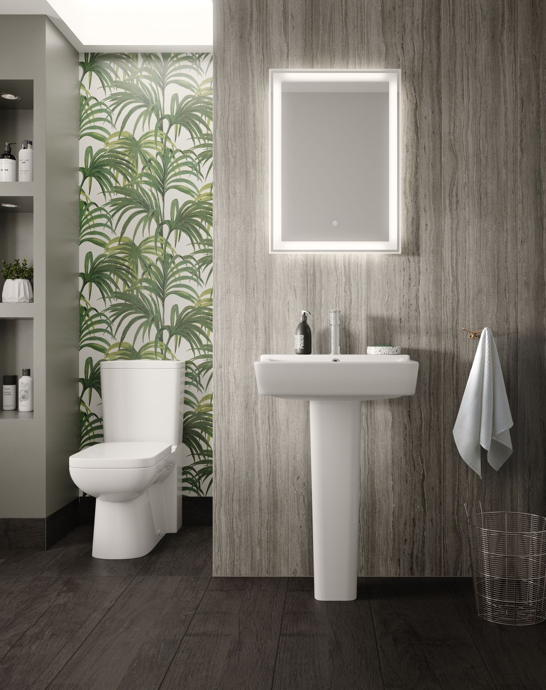 Arlo Cc Pan C/W Sc Seat & Cistern - White