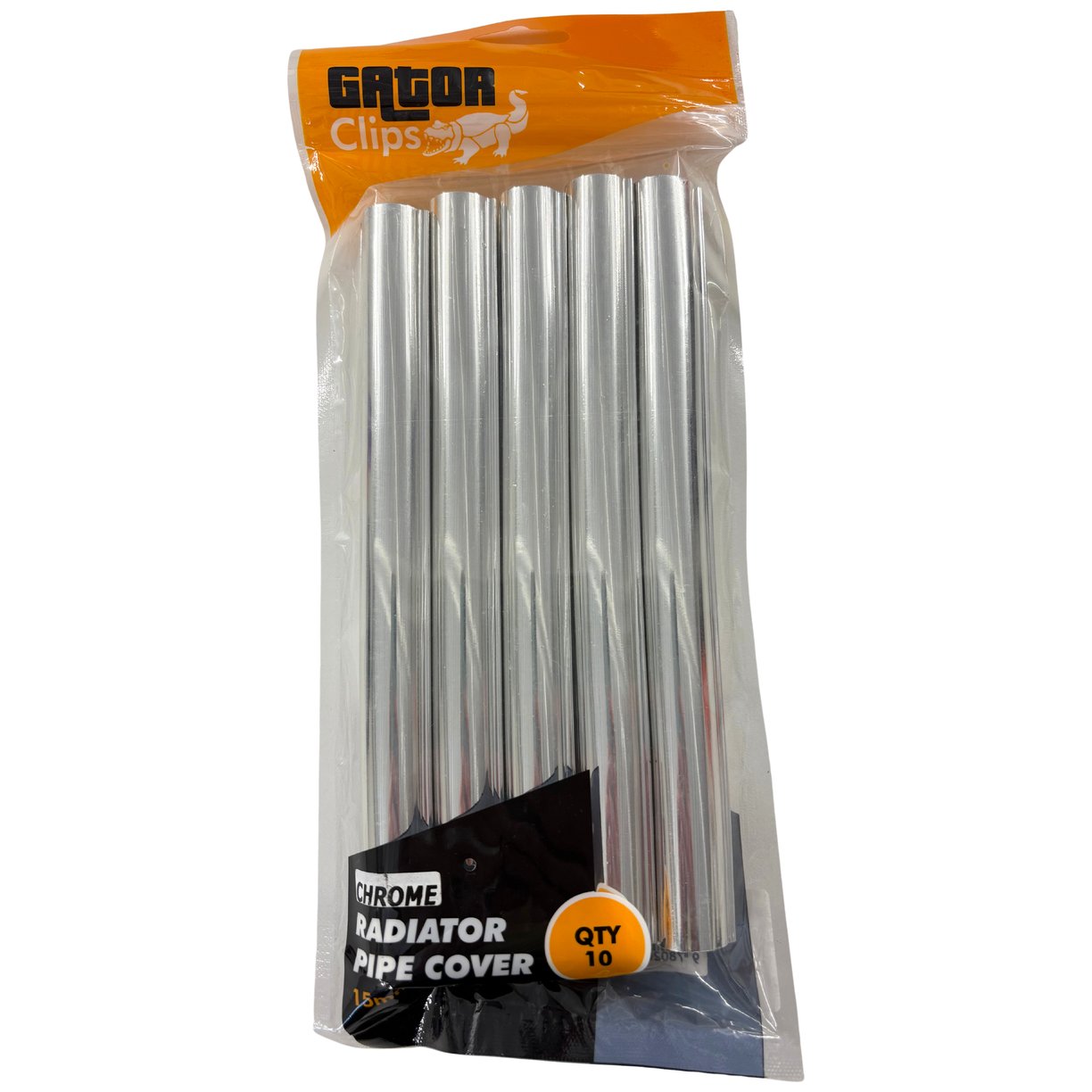 Chrome Pipe Covers 15mm   (Pack of 10 - Sold In Singles)