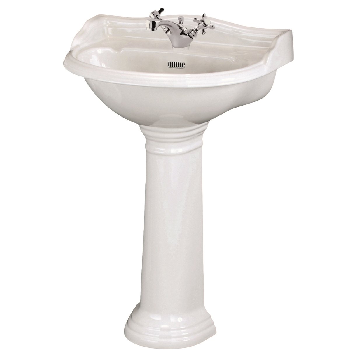 Chancery Basin & Pedestal - White