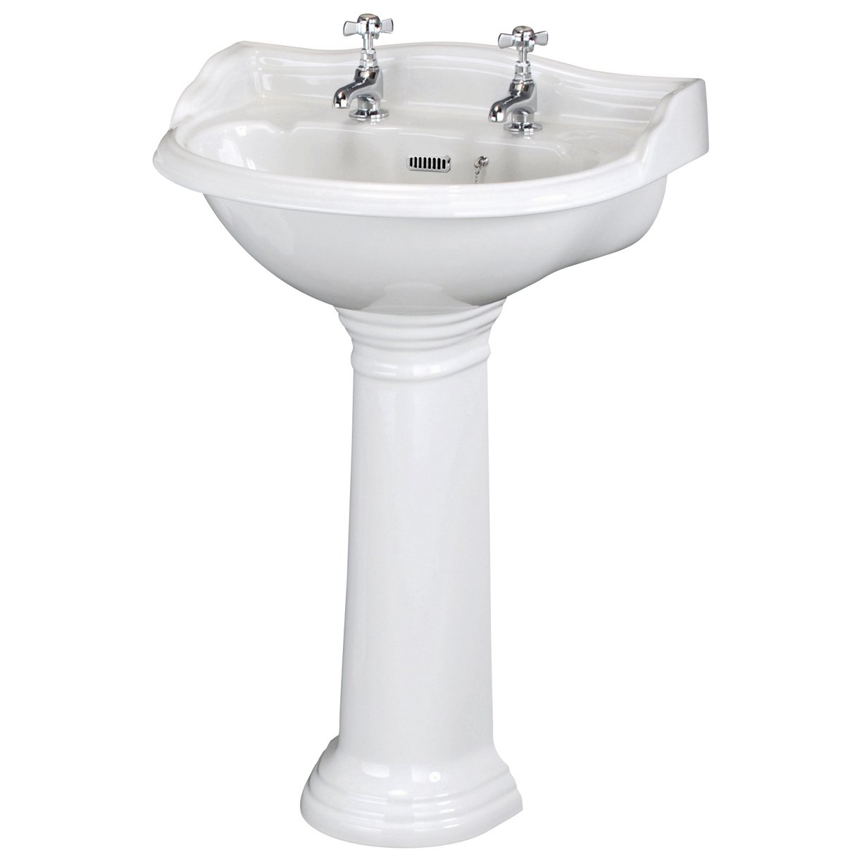 Chancery Basin & Pedestal - White