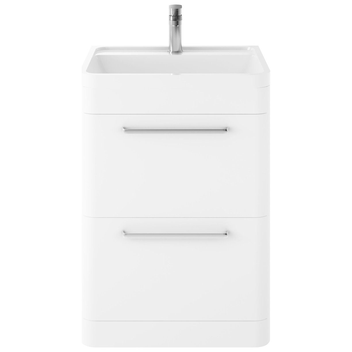 600 F/S 2-Drawer Unit - Pure White