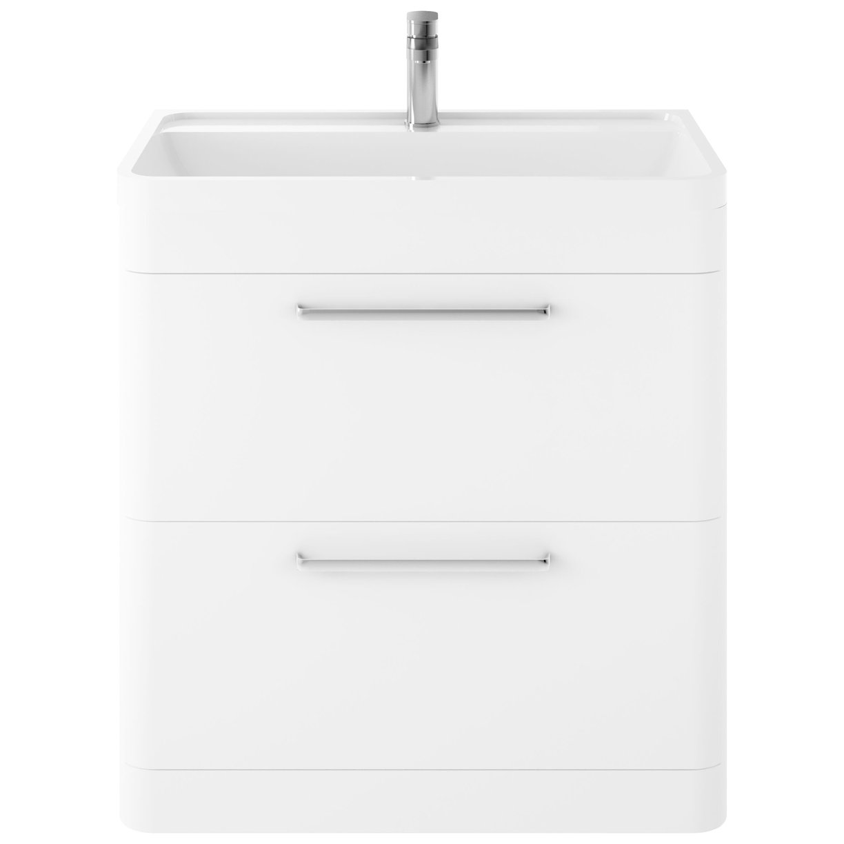 800 F/S 2-Drawer Unit - Pure White