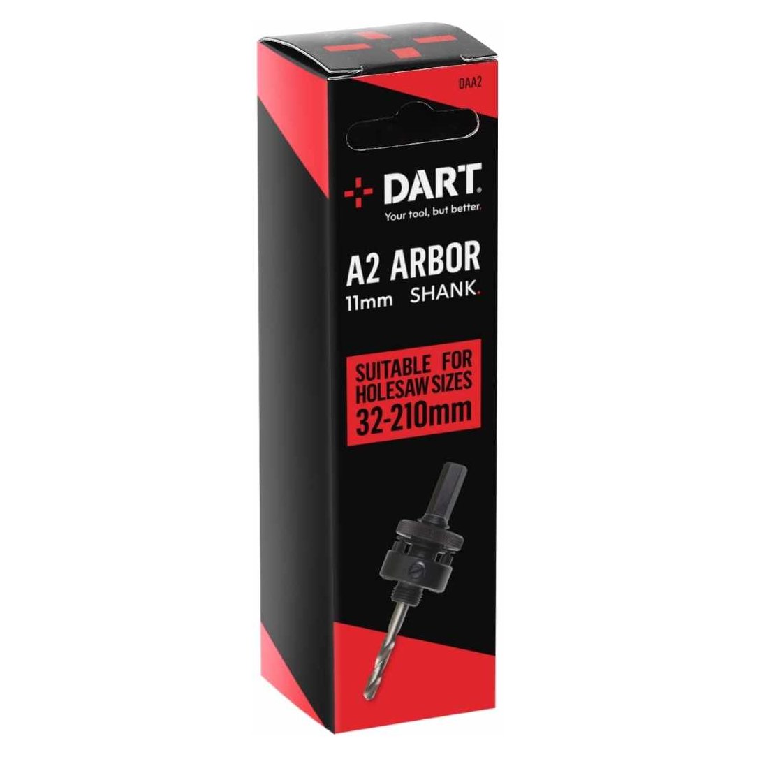 DART A2 Arbor (Suitable for 32mm - 210mm Holesaw Sizes)