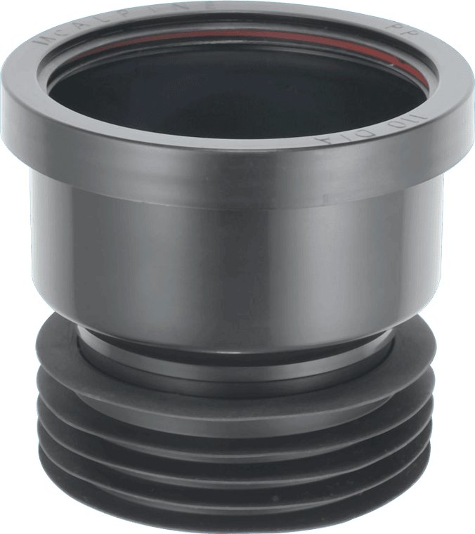 McAlpine drain connector - black DC1BL