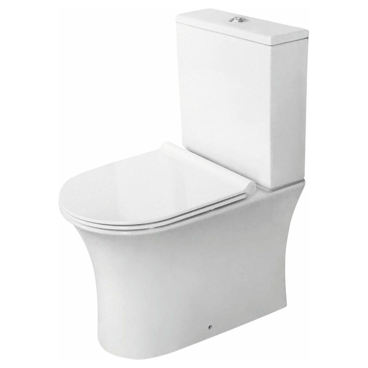 Deia Rimless Closed Back WC Pan, Cistern & Soft Close Seat