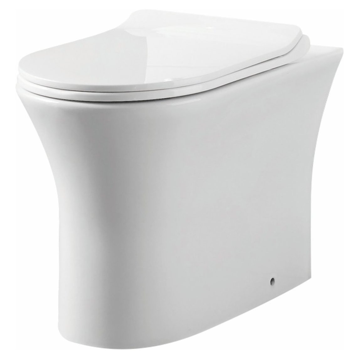 Deia Rimless Comfort Height Back To Wall Pan & Soft Close Seat