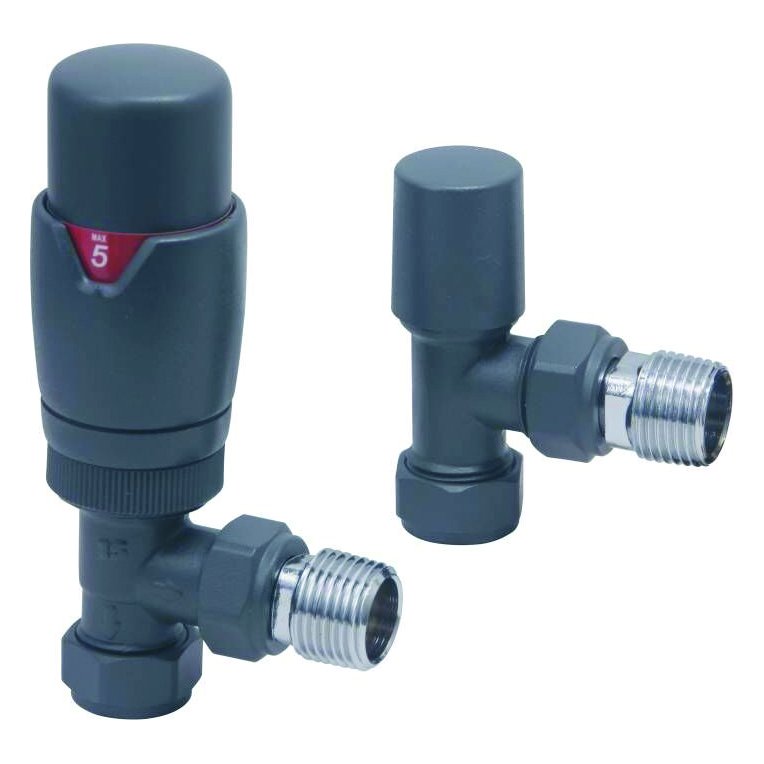 Designer Twin Pack TRV, Anthracite, Angled