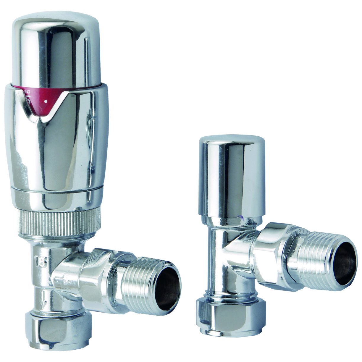 Designer Twin Pack TRV, Chrome, Angled