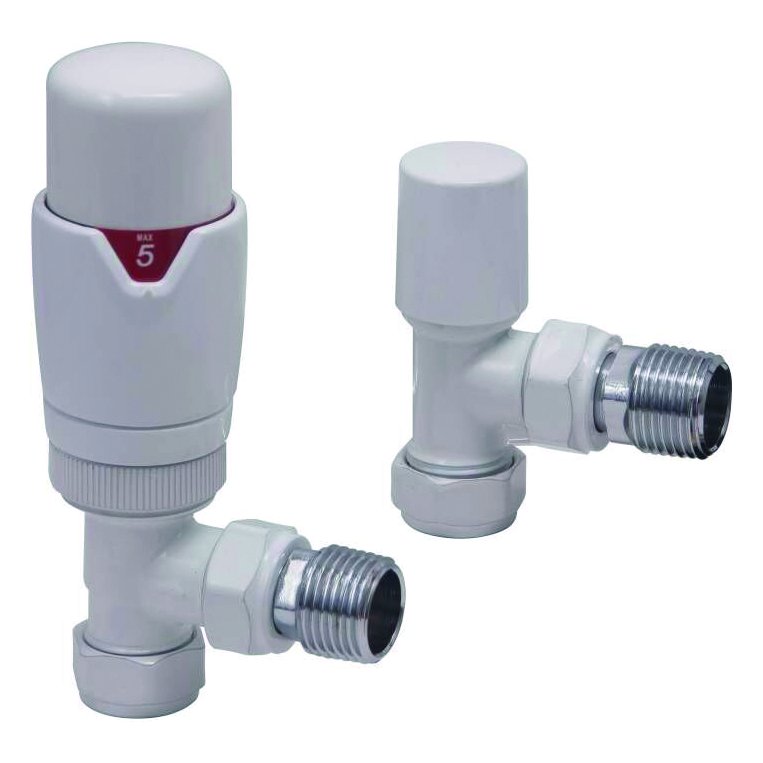 Designer Twin Pack TRV, White, Angled