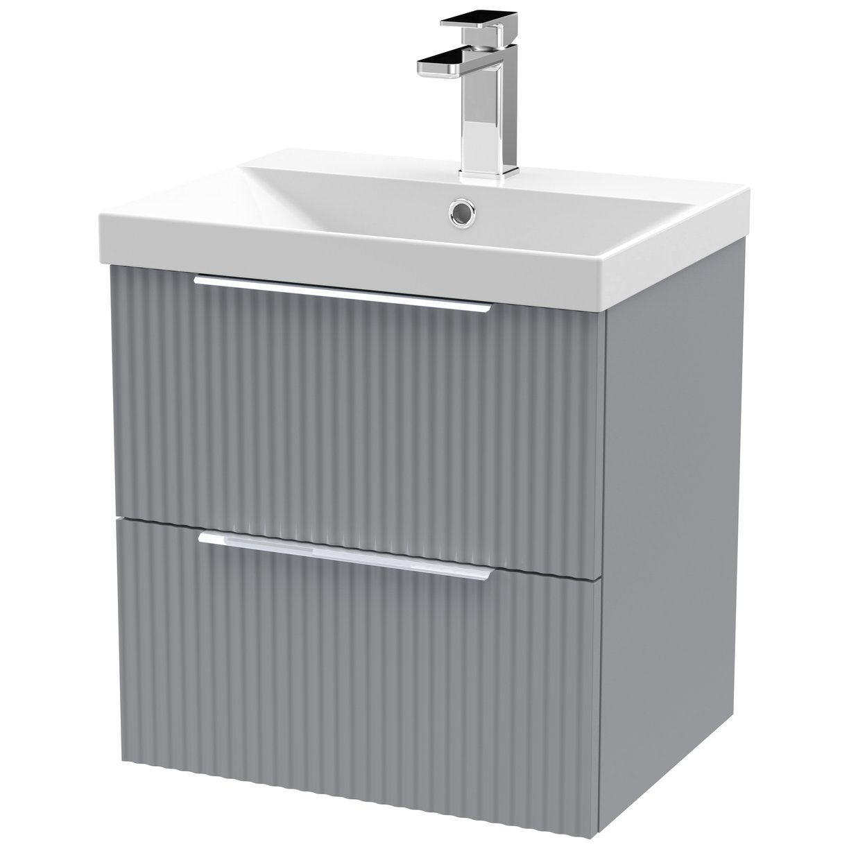 500 W/H 2-Drawer Vanity & Basin 3 - Satin Grey