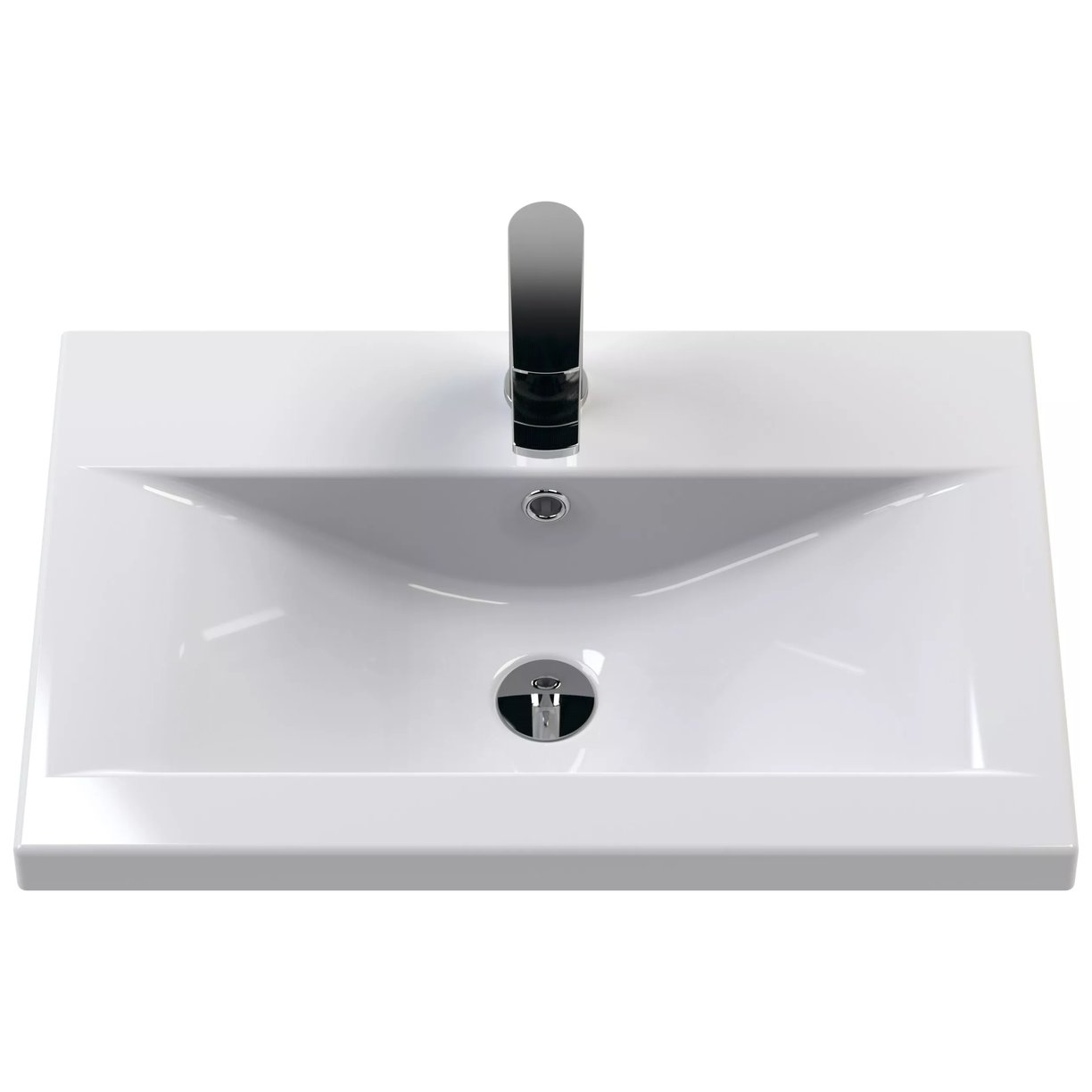 600 F/S 2-Door Vanity & Basin 1 - Satin Blue