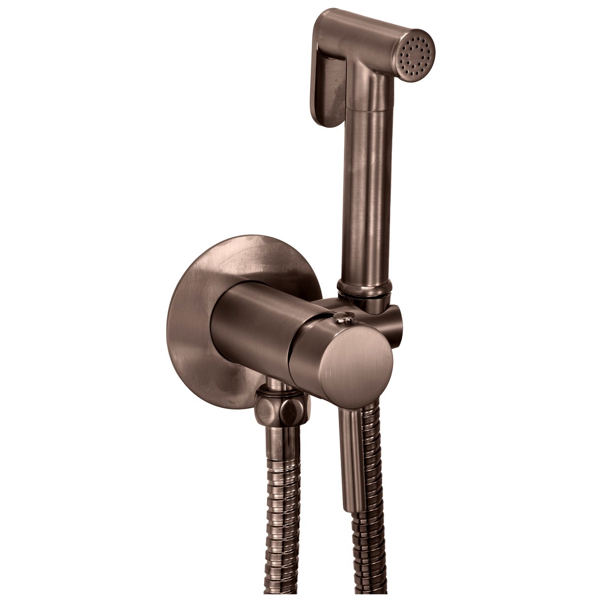 MOQ Integrated Douche Valve , Brushed Bronze