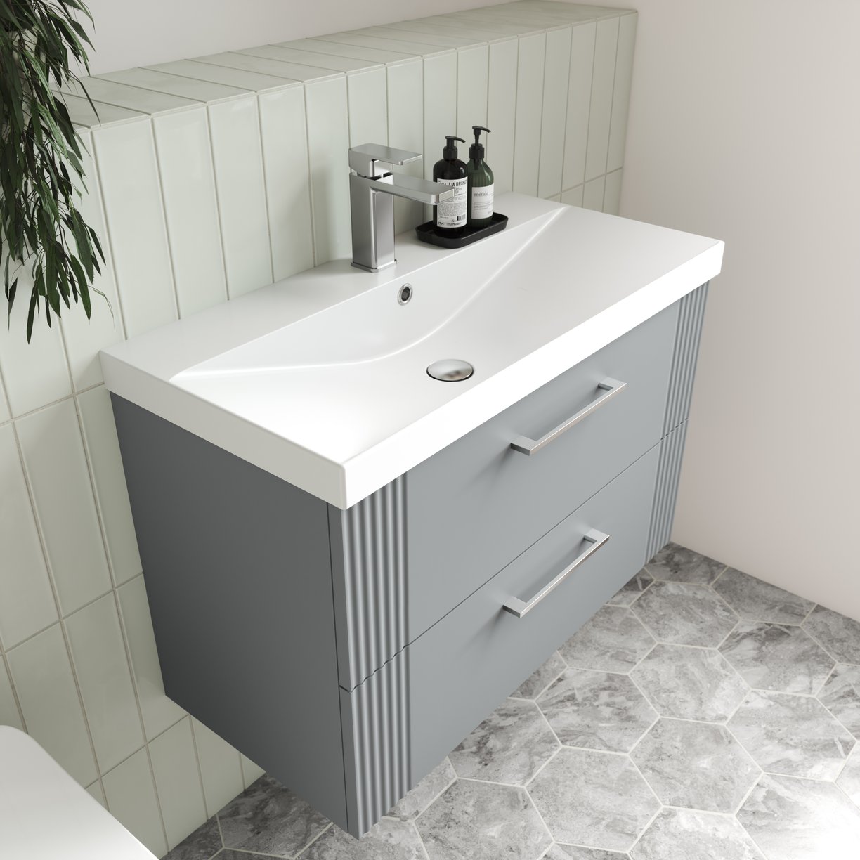 600 W/H 2-Drawer Vanity & Basin 3