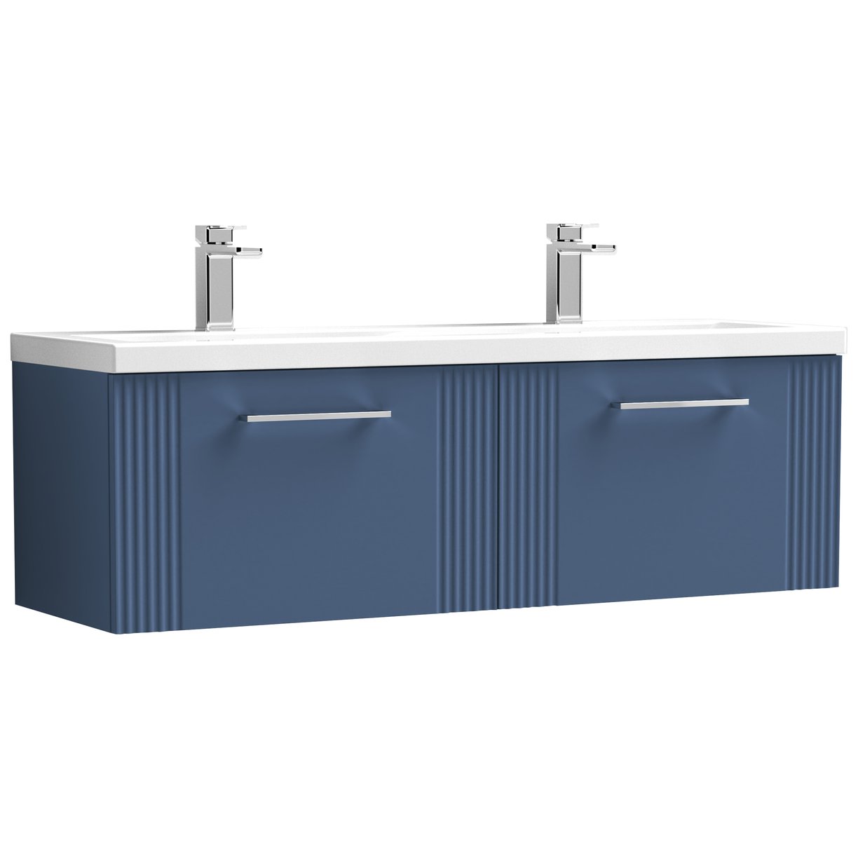 1200 W/H 2-Drawer Vanity & Double Basin