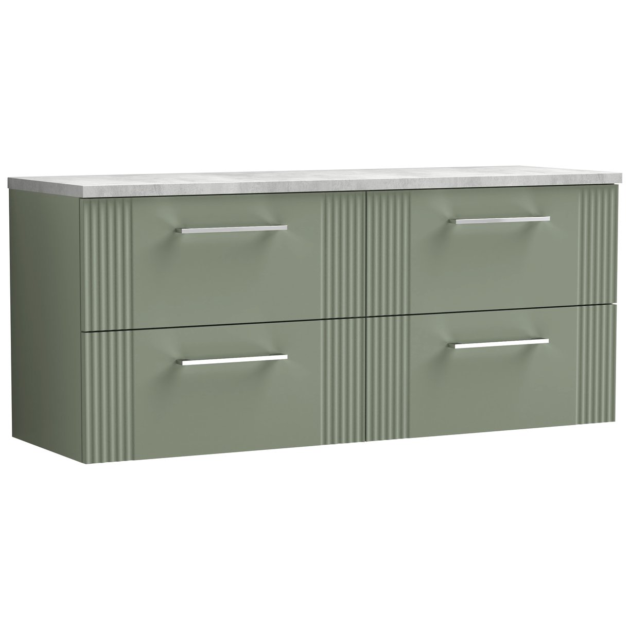 1200 W/H 4-Drawer Vanity & Laminate Top