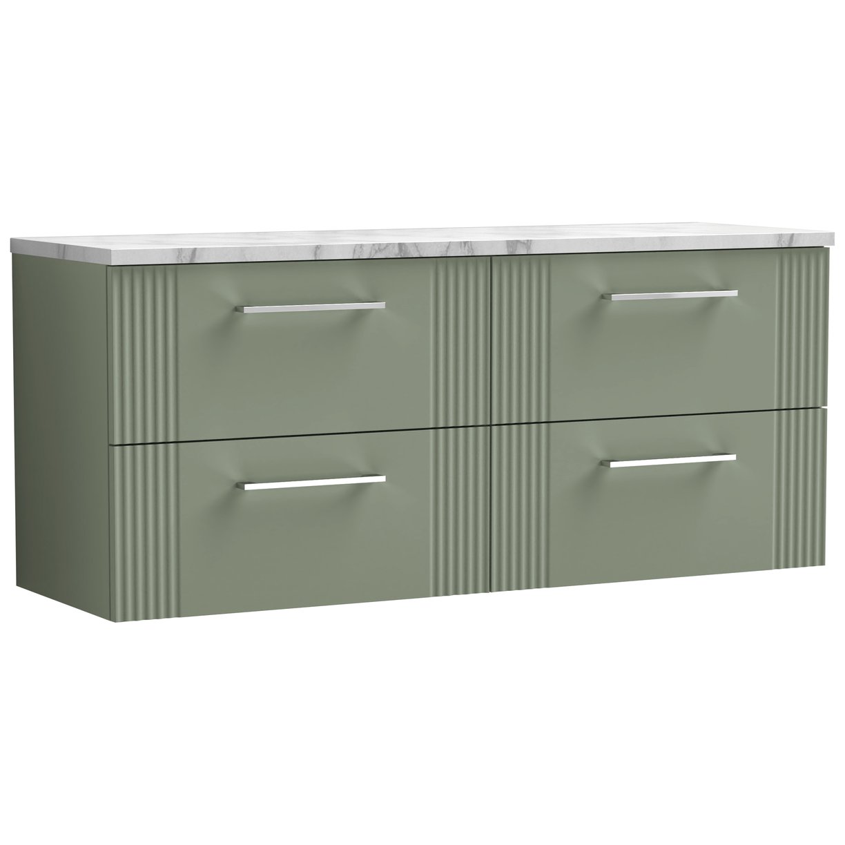 1200 W/H 4-Drawer Vanity & Laminate Top