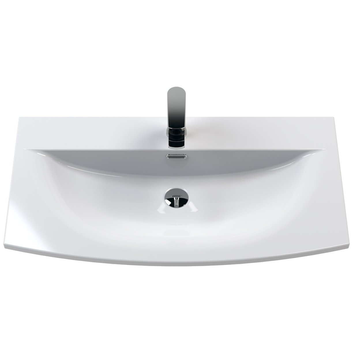 800mm W/H 2-Drawer Vanity & Basin 4 - Satin Green