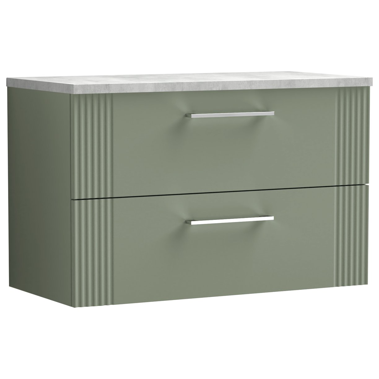 800 W/H 2-Drawer Vanity & Laminate Top