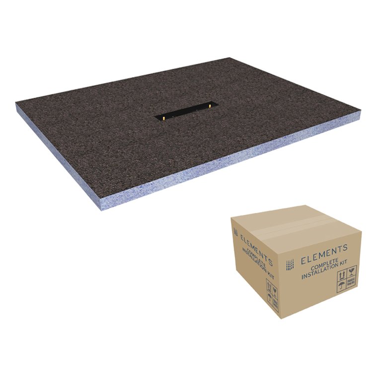 Elements Level Access Kit Linear 300 Drain 1200 x 900 Centre (Includes Full Installation Kit)