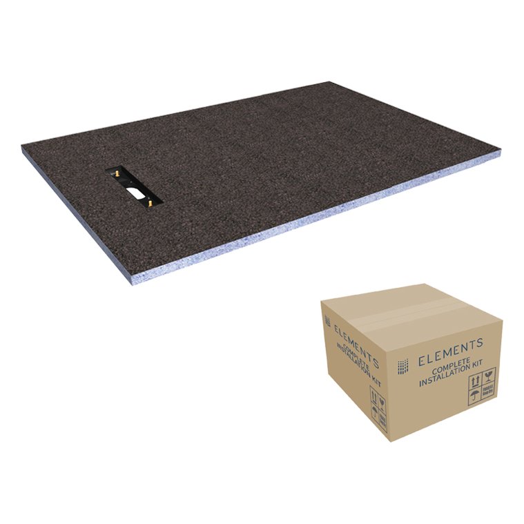 Elements Level Access Kit Linear 300 Drain 1600 x 900 End (Includes Full Installation Kit)