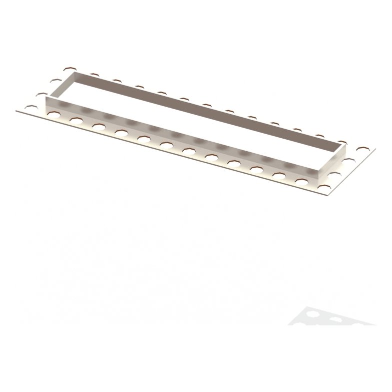 Elements Linear 300mm Waste Finishing Trim Stainless Steel