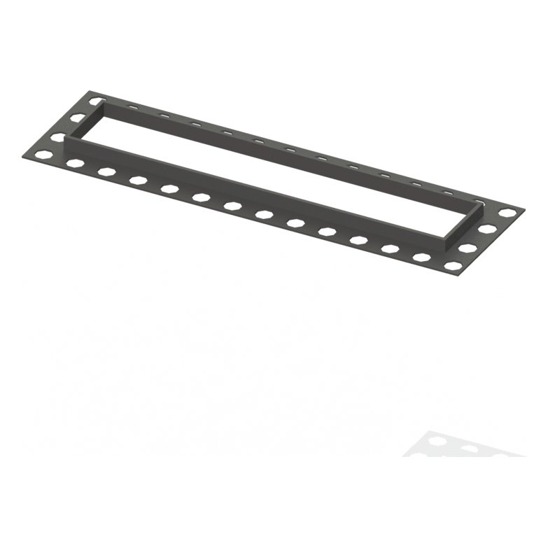 Elements Linear 300mm Waste Finishing Trim Matt Black