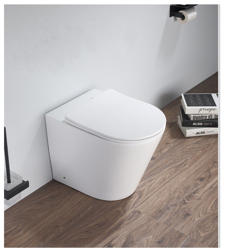 Capri Matt White Back to Wall WC Pan & Seat