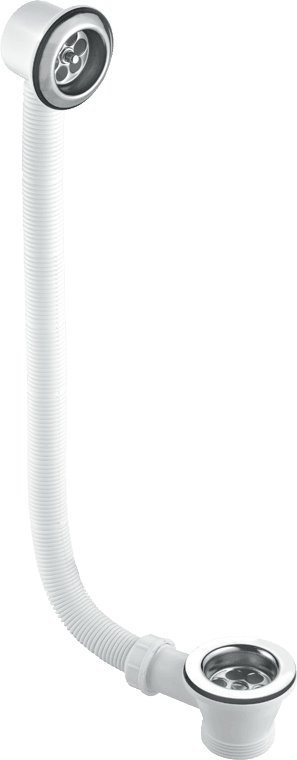 McAlpine 1 1/2" Bath Combined Waste & Overflow Stainless Steel Grating