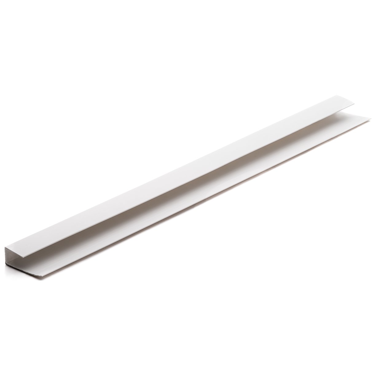 8mm White End Cap / End U 2.7m