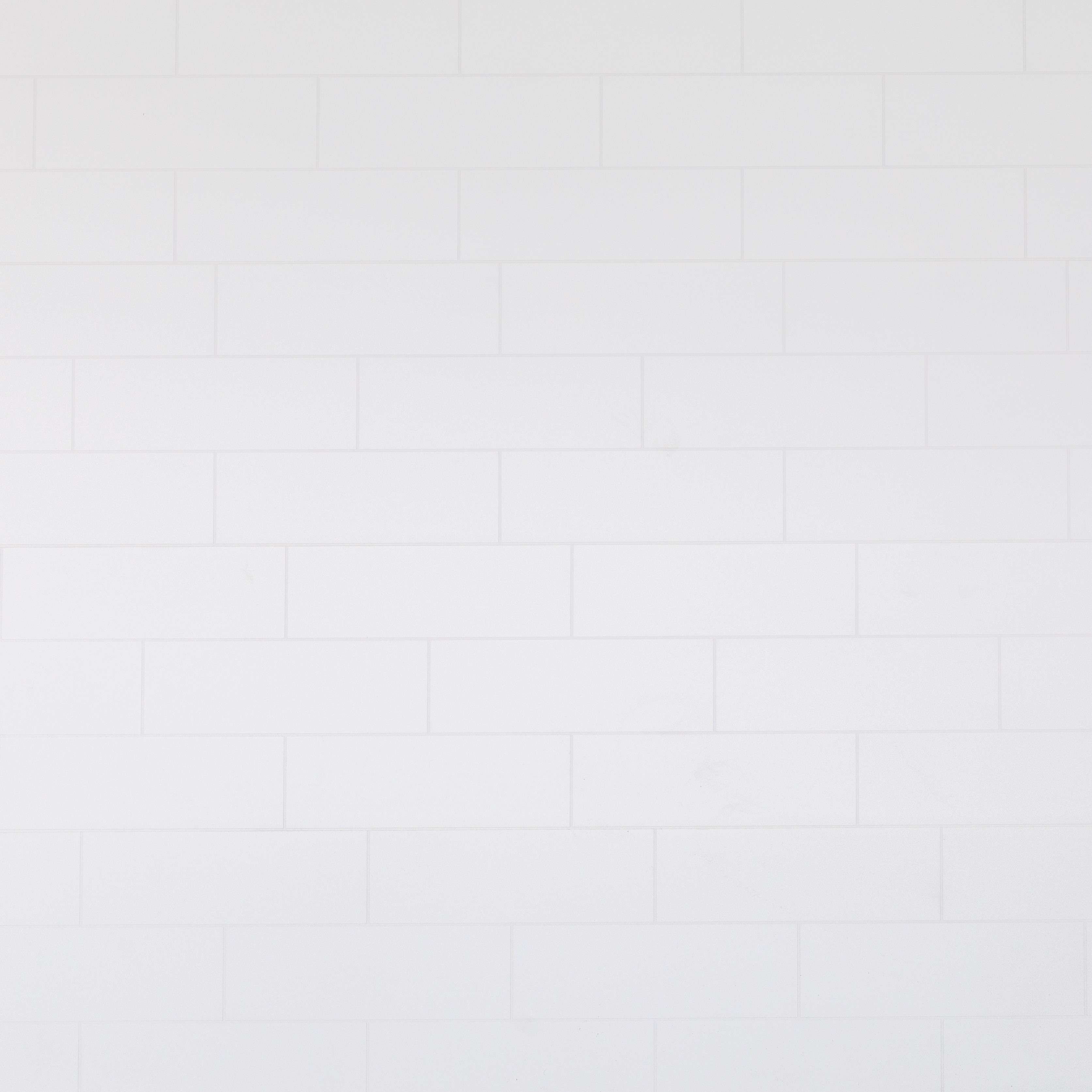 10mm Metro White Tile Line - 2.8m x 300mm (Pack of 4)