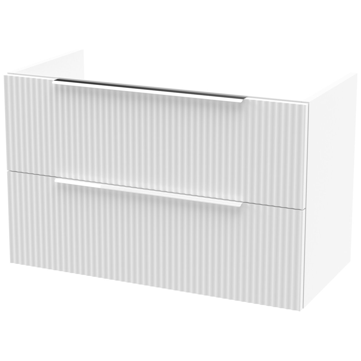 800 Wh 2-Drawer Unit - Satin White