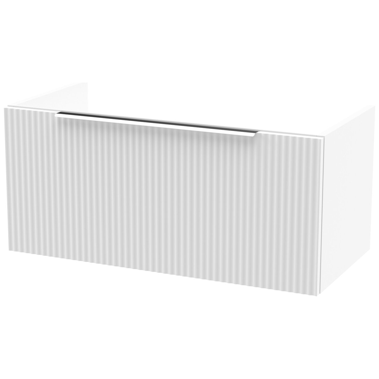 800 Wh Single Drawer Unit - Satin White