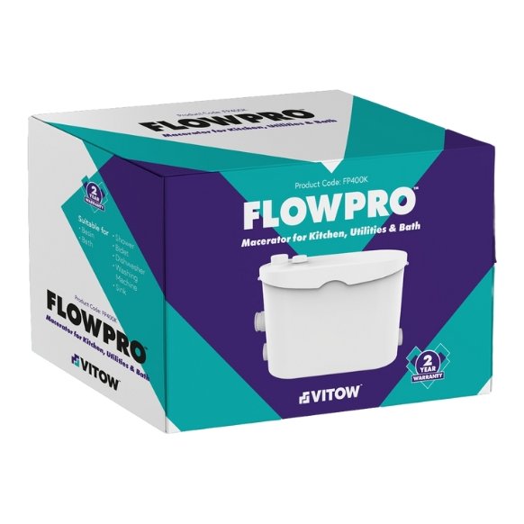 FlowPro FP400K Macerator for Kitchen, Utilities & Bath
