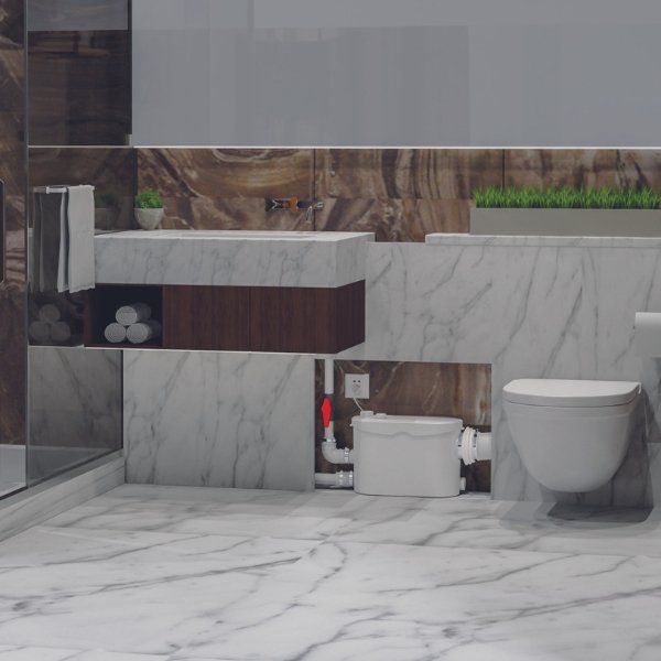 FlowPro FP400S Slim Macerator for WC & Bathroom