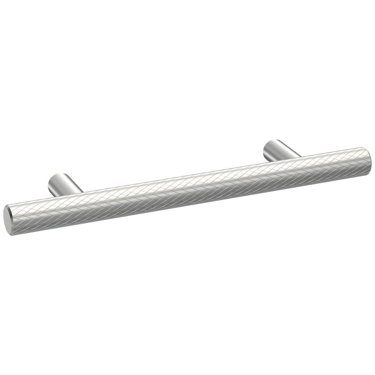 Knurled Bar Handle 96mm - Satin Chrome