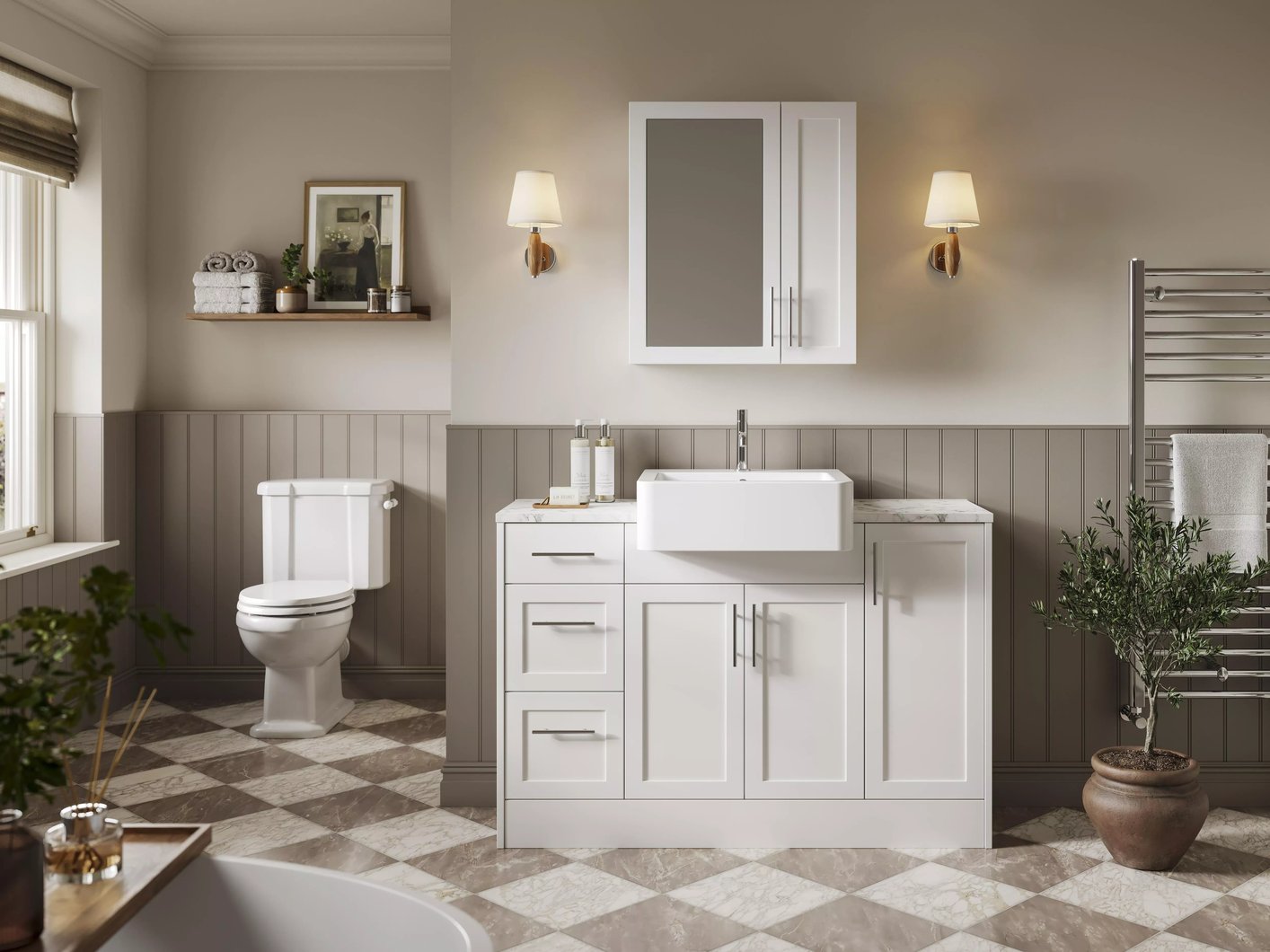 Knurled Bar Handle 160mm - Satin Chrome