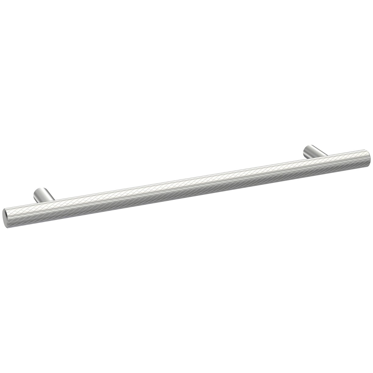 Knurled Bar Handle 192mm - Satin Chrome