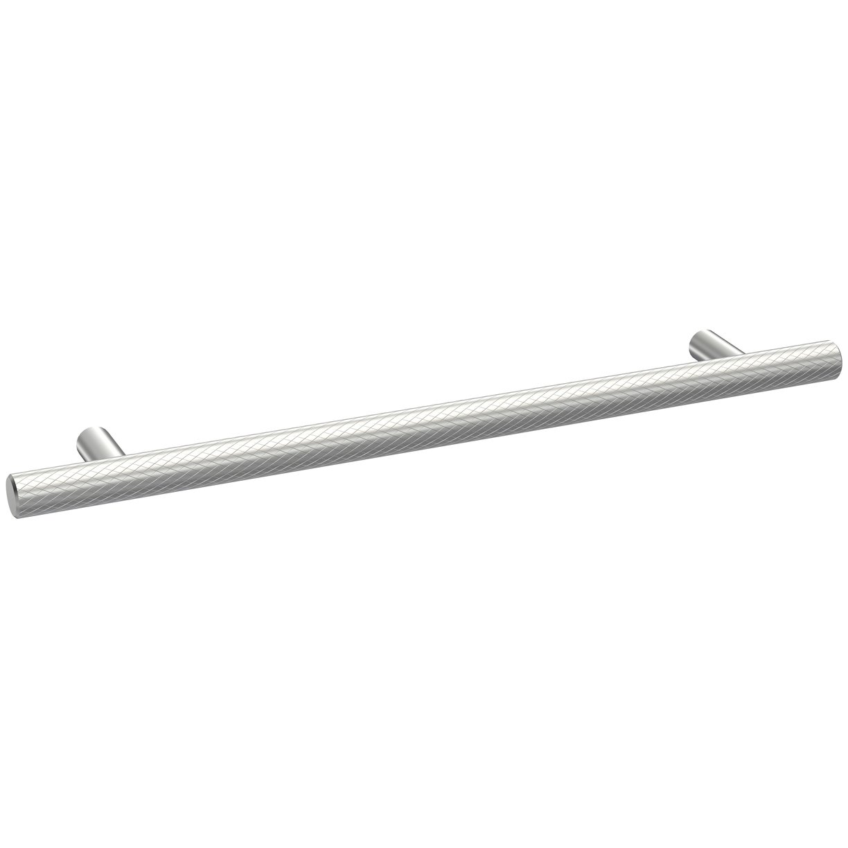 Knurled Bar Handle 192mm - Satin Chrome