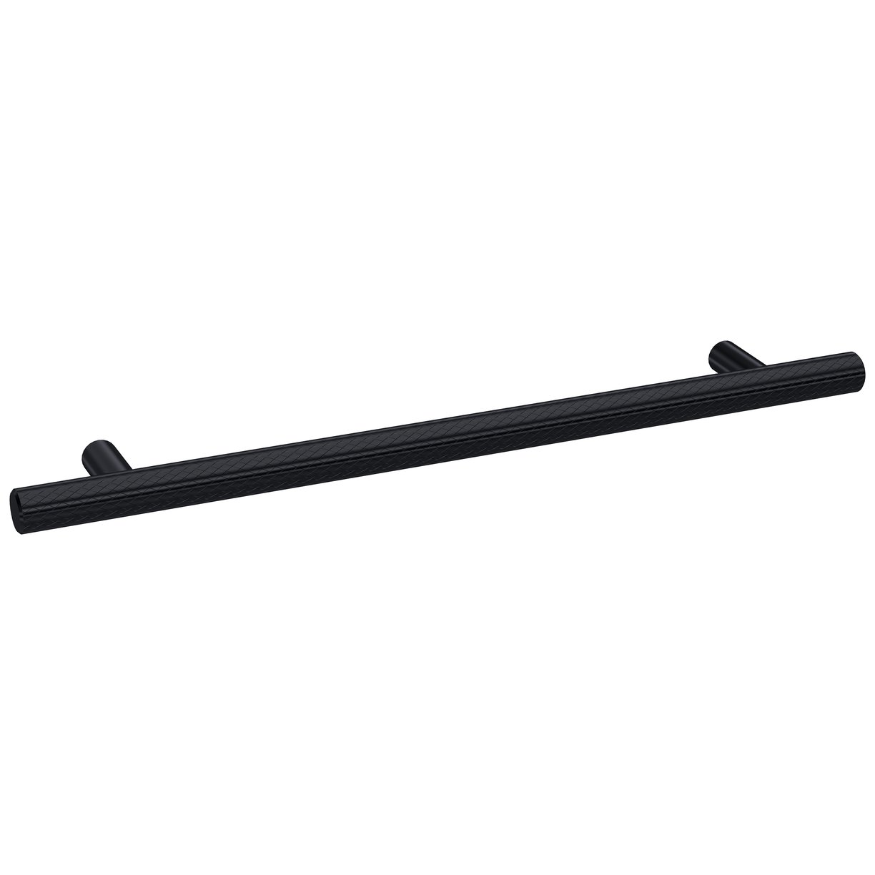 Knurled Bar Handle 192mm - Matt Black