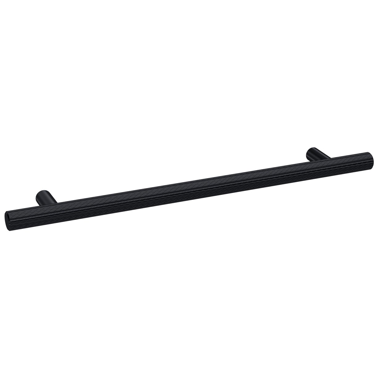 Knurled Bar Handle 192mm - Matt Black