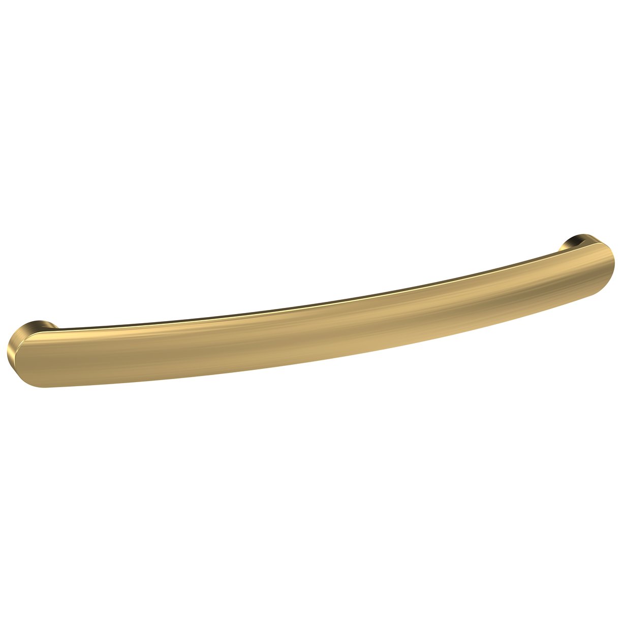 210mm D Shape Bar Handle - Brushed Brass